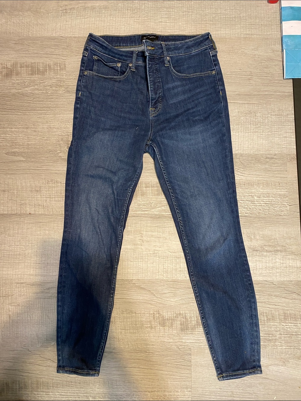 FREE ASSEMBLY High-Rise Dark Blue Jeans - Women's